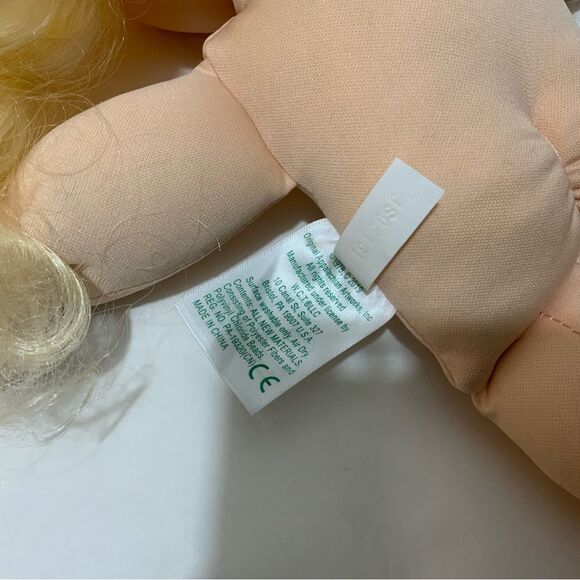 Cabbage Patch Kid Doll Long Blonde Hair Green Eyes Clean - Picture 9 of 12